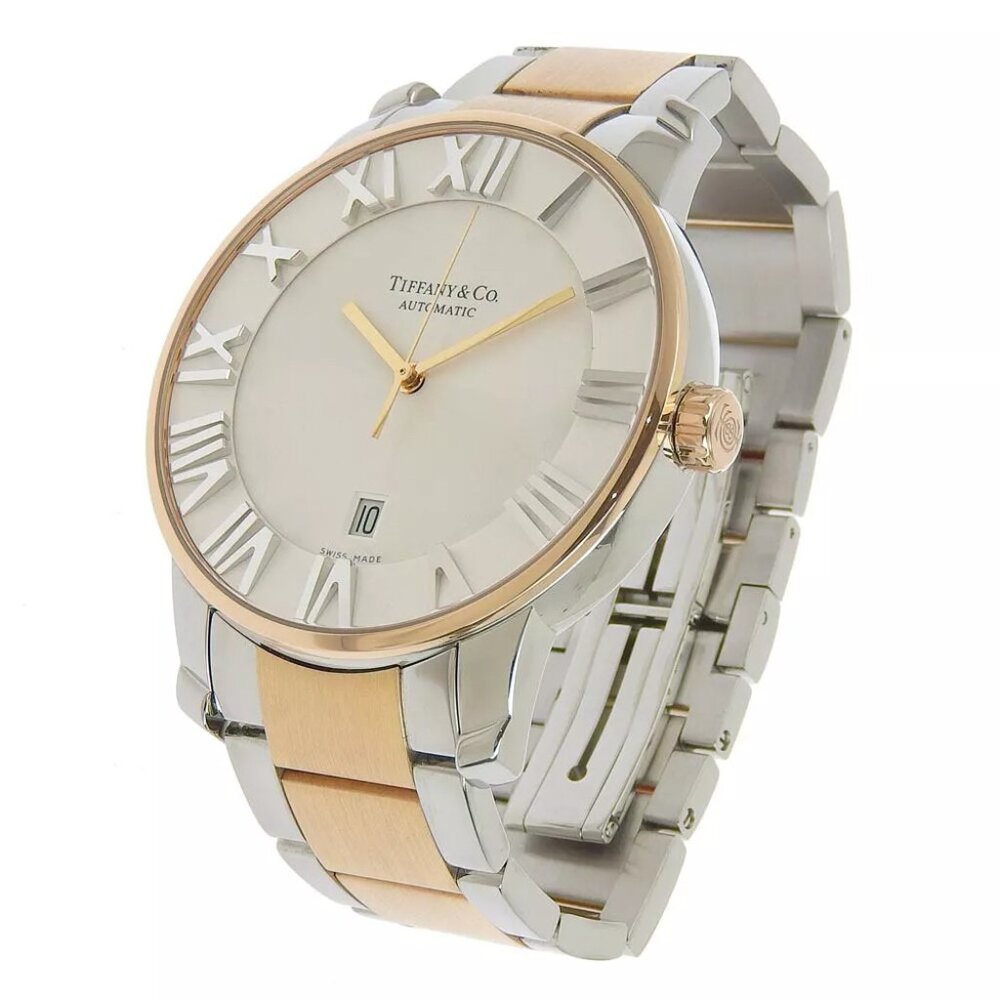TIFFANY&Co. Atlas Dome Watches Z1810.68.13A21A.00A gold/Silver WhiteDial S...